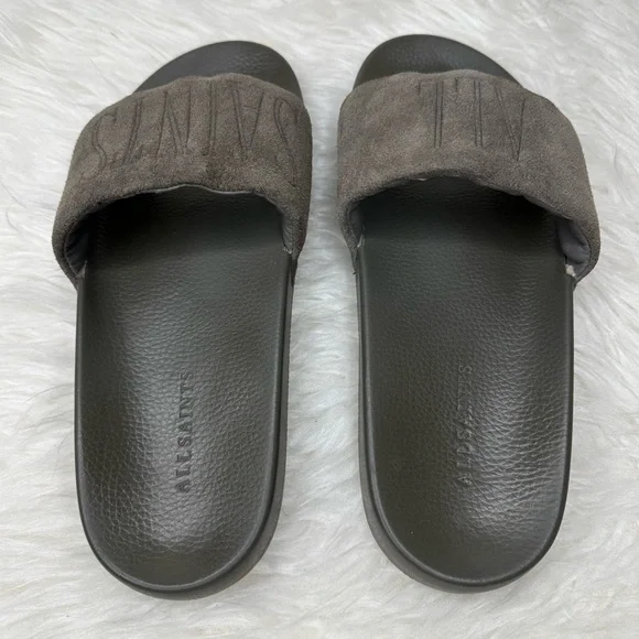 All Saints Men’s Sunland Suede Slide Sandals Size 8 - Picture 3 of 15